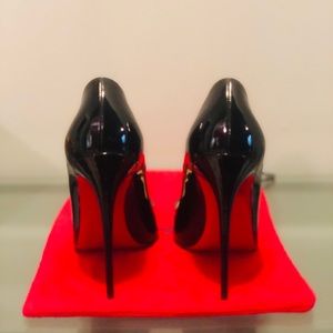 Christian Louboutin So Kate Black Patent Heels